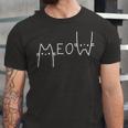 Meow Cat Shirt Meow Kitty Funny Cats Mom And Cat Dad 238 Trending Shirt Unisex Jersey Short Sleeve Crewneck Tshirt