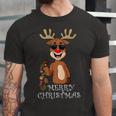 Merry Christmas Reindeer Funny Family 884 Shirt Unisex Jersey Short Sleeve Crewneck Tshirt