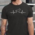 Minimalist Heartbeat American Staffordshire Terrier Unisex Jersey Short Sleeve Crewneck Tshirt