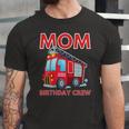 Mom Birthday Crew Fire Truck Fire Engine Firefighter Jersey T-Shirt