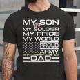 My Son My Soldier Hero Proud Army Dad 702 Shirt Unisex Jersey Short Sleeve Crewneck Tshirt