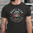 Nautical Pirate Nauti Club Charter Member Humor Jersey T-Shirt