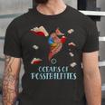Oceans Of Possibilities Summer Reading 2022 Librarian Jersey T-Shirt