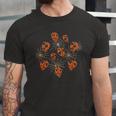 Orange Leaves With Holes And Spiderwebs Classic Jersey T-Shirt