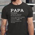 Papa Definition Noun Nutrition Fathers Day Grandpa Jersey T-Shirt
