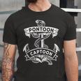 Pontoon Boat Anchor Captain Captoon Jersey T-Shirt