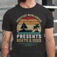 Prestigeworldwide Presentsboats Andhoes Vintage Funny Boating Boating Gifts Unisex Jersey Short Sleeve Crewneck Tshirt