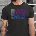 Rad Dad 1980S Retro Fathers Day Jersey T-Shirt