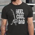 Reel Cool Dad Fishing Daddy Fathers Day Idea Jersey T-Shirt