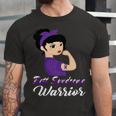 Rett Syndrome Warrior Purple Women Purple Ribbon Rett Syndrome Rett Syndrome Awareness Unisex Jersey Short Sleeve Crewneck Tshirt