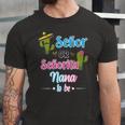 Senor Or Senorita Nana To Be Mexican Fiesta Gender Reveal Jersey T-Shirt