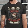 Sharp Blood Run Through My Veins Name Unisex Jersey Short Sleeve Crewneck Tshirt