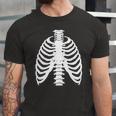 Skeleton Rib Costume Halloween Skeleton Bones Costume Jersey T-Shirt