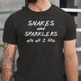 Snakes And Sparklers All I Like 4Th Of July Jersey T-Shirt