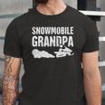 Snowmobile Grandpa Snowmobile Snowmobiling Lover Jersey T-Shirt