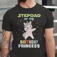 Stepdad Of The Birthday Unicorn Princess Unisex Jersey Short Sleeve Crewneck Tshirt