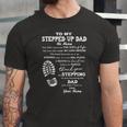 To My Stepped Up Dad His Name Jersey T-Shirt