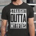 Straight Outta My Fifties 60Th Birthday Gift Party Bd Unisex Jersey Short Sleeve Crewneck Tshirt