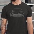 Sunbeam Tiger Mk Ii 1960S Classic Car White Outline Graphic Jersey T-Shirt