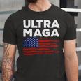 Ultra Maga Proud American Distressed Flag Patriotic Gift Unisex Jersey Short Sleeve Crewneck Tshirt