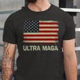 Ultra Maga United State Flag Unisex Jersey Short Sleeve Crewneck Tshirt