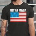 Ultra Maga Us Flag Unisex Jersey Short Sleeve Crewneck Tshirt