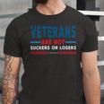 Veteran Veterans Are Not Suckers Or Losers 220 Navy Soldier Army Military Unisex Jersey Short Sleeve Crewneck Tshirt