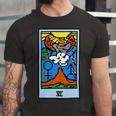 Wait Is This Pixel Art Tarot Yellow - Major Arcana The Lovers Design For Stickers And Unisex Jersey Short Sleeve Crewneck Tshirt