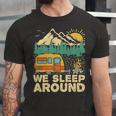 We Sleep Funny Camping Unisex Jersey Short Sleeve Crewneck Tshirt