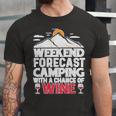 Weekend Forcast Wine Lover Outdoor 26 Shirt Unisex Jersey Short Sleeve Crewneck Tshirt