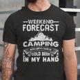 Weekend Forecast Camping 716 Trending Shirt Unisex Jersey Short Sleeve Crewneck Tshirt