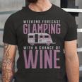 Weekend Forecast Camping With A Chance 18 Shirt Unisex Jersey Short Sleeve Crewneck Tshirt