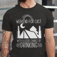 Weekend Forecast Camping With A Good 17 Shirt Unisex Jersey Short Sleeve Crewneck Tshirt