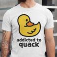 Addicted To Quack Unisex Jersey Short Sleeve Crewneck Tshirt