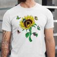 Aesthetics Sunflowers Nature Butterflies Yellow Sunflower Jersey T-Shirt