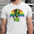 Alien Peace Lgbt Gay Pride Costume Retro Halloween Jersey T-Shirt