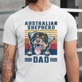 Australian Shepherd Dad Father Retro Australian Shepherd Jersey T-Shirt