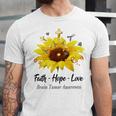 Brain Tumor Awareness Faith Hope Love Unisex Jersey Short Sleeve Crewneck Tshirt