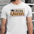 Caffeine Queen Graphic Shirt Design Unisex Jersey Short Sleeve Crewneck Tshirt