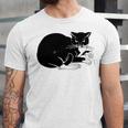 Cat Cut Cat Cat Lovers Black Cat Funny Cat Birthday Cat Gift Cat Danger Kitty V3 Unisex Jersey Short Sleeve Crewneck Tshirt