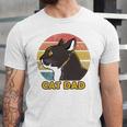 Cat Dad Fathers Day Jersey T-Shirt
