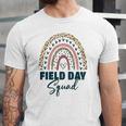 Cute Rainbow Field Squad Last Day Of School Field Leopard Jersey T-Shirt