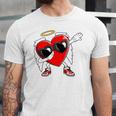 Dabbing Heart Valentines Day Love Dab Dance Jersey T-Shirt
