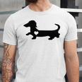 Dachshund Heart Dog Lover Unisex Jersey Short Sleeve Crewneck Tshirt