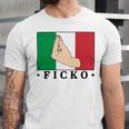 Ficko Italian Hand Sign Unisex Jersey Short Sleeve Crewneck Tshirt