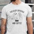 Fueled By Crystals And Coffee Witch Spells Chakra Jersey T-Shirt