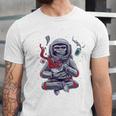 Funny Astronaut Monkey Ramen V2 Unisex Jersey Short Sleeve Crewneck Tshirt