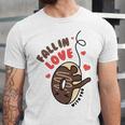 Funny Donut Fall In Love Unisex Jersey Short Sleeve Crewneck Tshirt