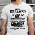 Granddaughter Of A Freakin Awesome Grandpa Unisex Jersey Short Sleeve Crewneck Tshirt