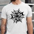 Halloween Spider Web Pattern Unisex Jersey Short Sleeve Crewneck Tshirt